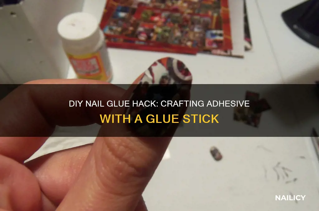 how to make nail glue with a glue stick