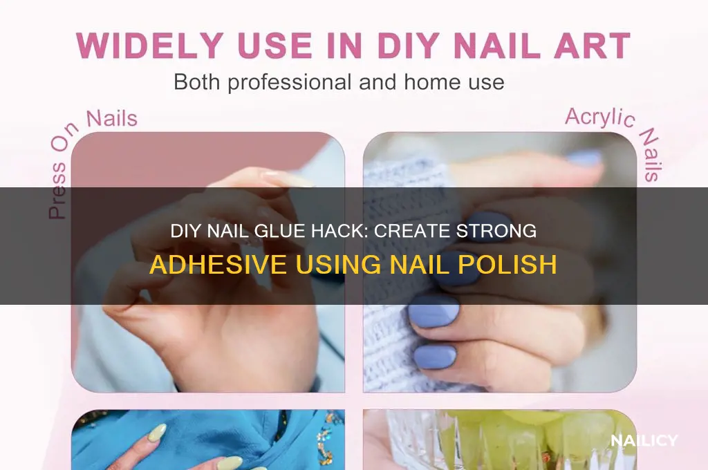 how to make nail glue with nail polish