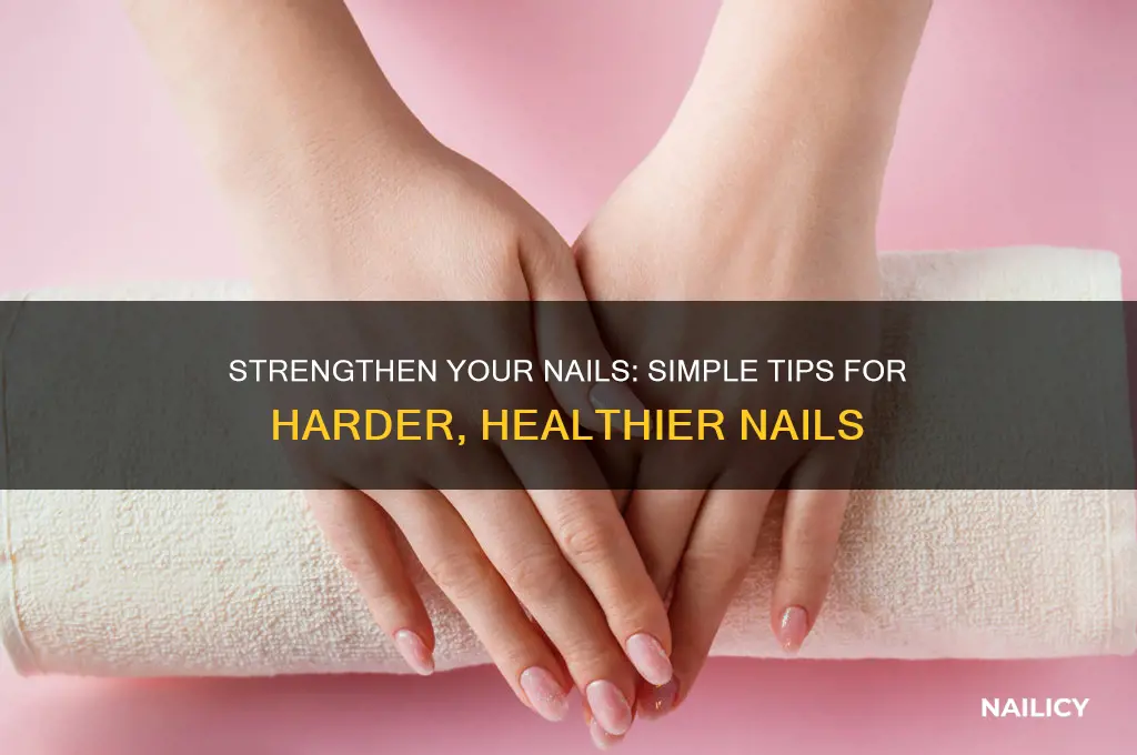 how to make nail harder