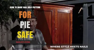 Crafting the Perfect Nail Hole Pattern for Your Pie Safe