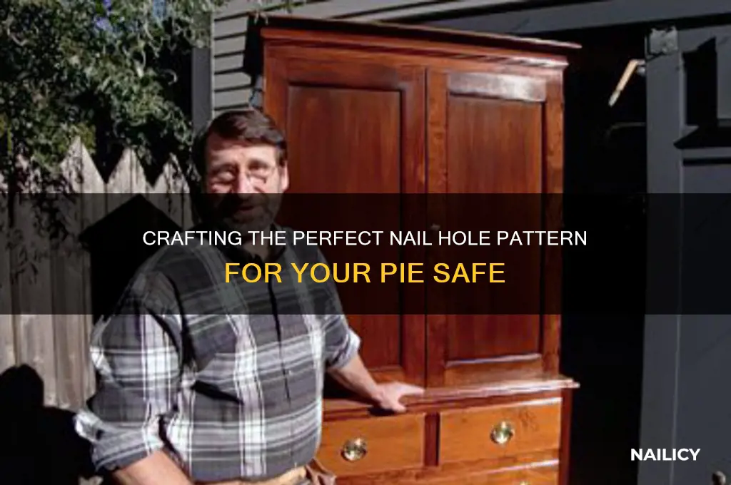 how to make nail hole pattern for pie safe