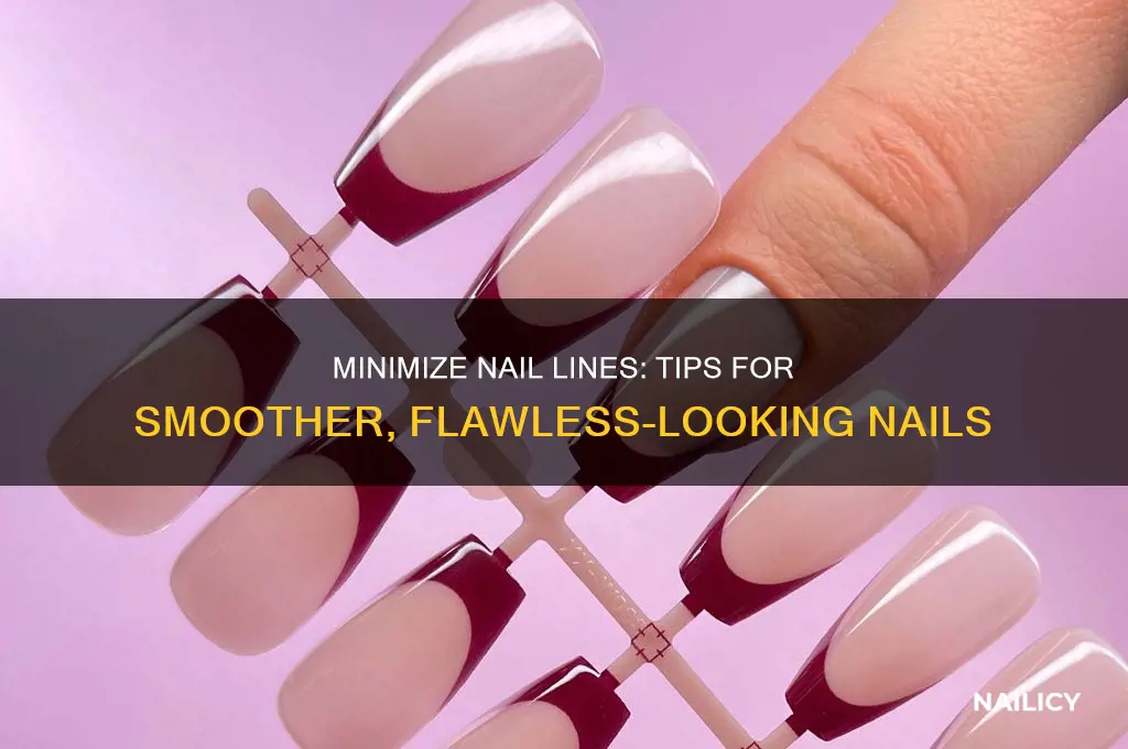 how to make nail line less visable