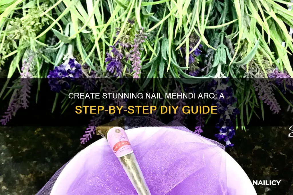 how to make nail mehndi arq