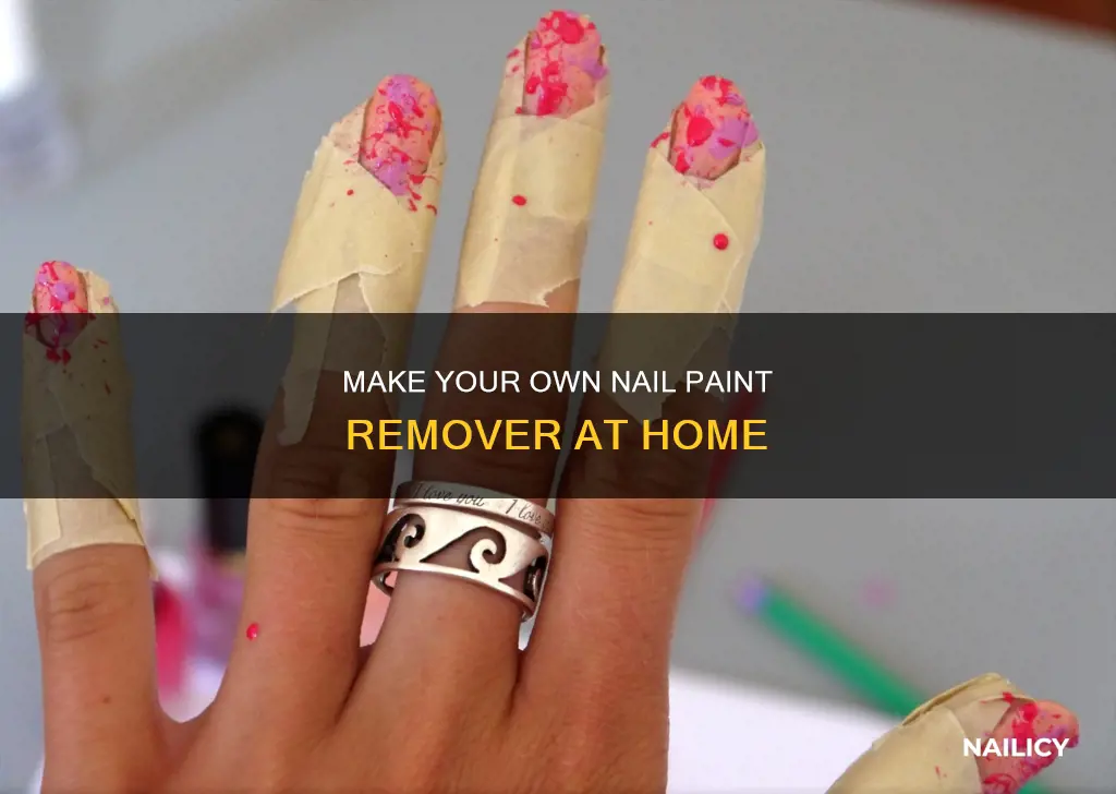 how to make nail paint remover at home