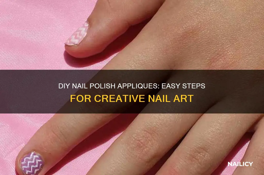 how to make nail polish appliques