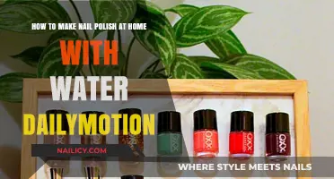 DIY Nail Polish: Easy Homemade Recipe Using Water and Dailymotion Tips