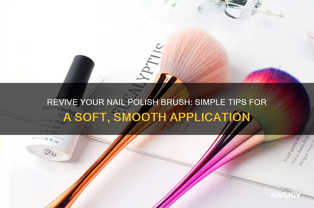 how to make nail polish brush soft