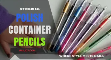 DIY Nail Polish Container Pencils: Creative Upcycling Craft Guide