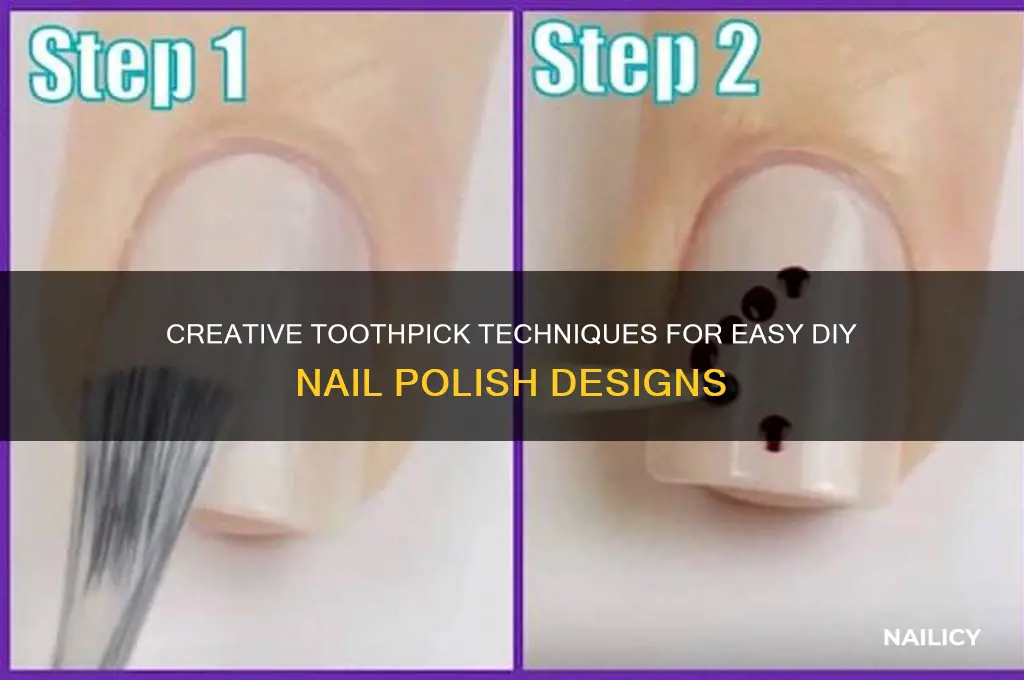 how to make nail polish designs with a toothpick