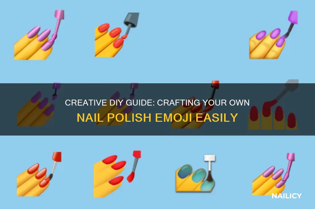 how to make nail polish emoji