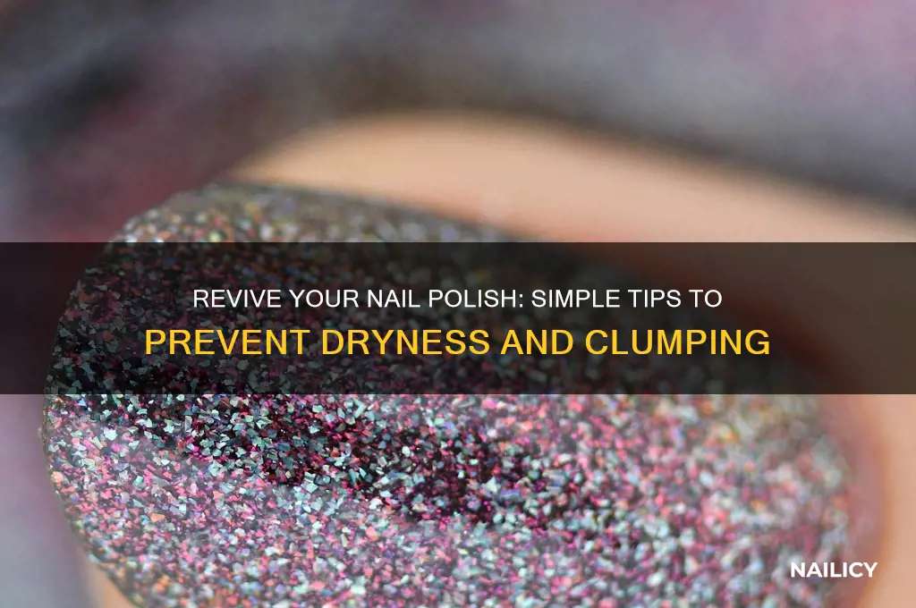 how to make nail polish less dry