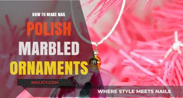 DIY Marbled Ornaments: Create Stunning Nail Polish Decorations Easily
