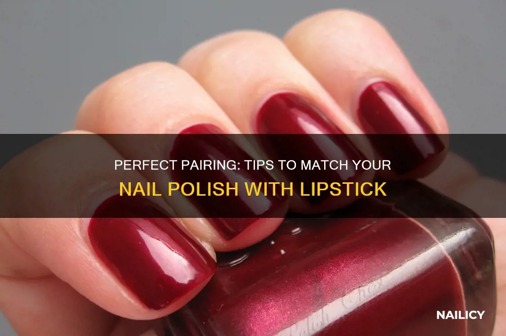 how to make nail polish match lipstick