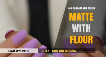 DIY Matte Nails: Easy Flour Hack for Non-Glossy Polish Finish