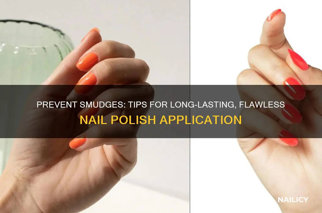 how to make nail polish not smudge