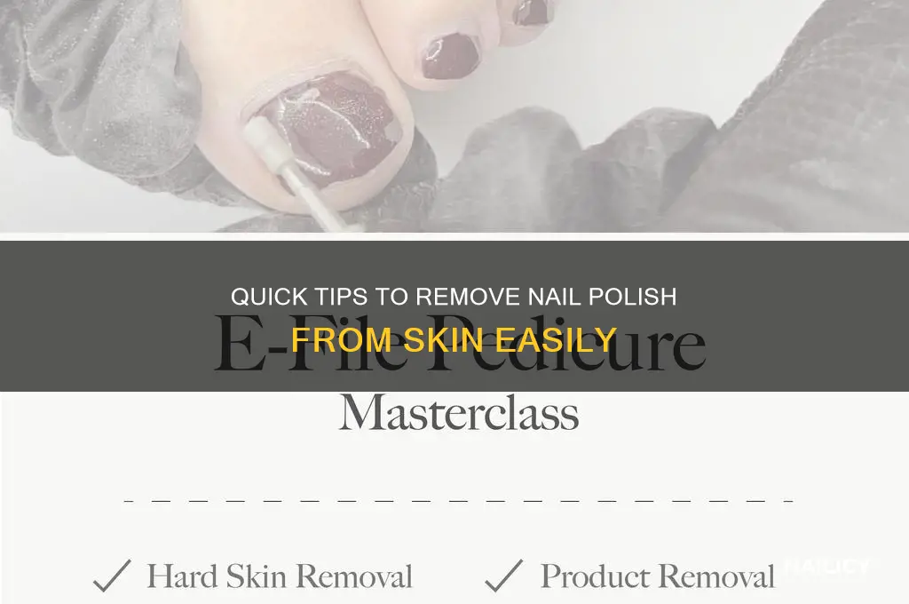 how to make nail polish off skin