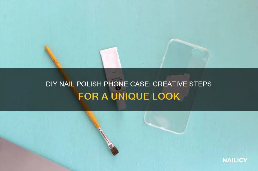 how to make nail polish phone case