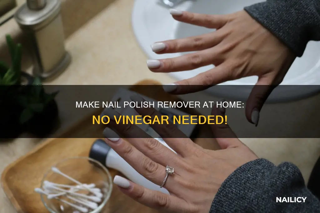 how to make nail polish remover at home without vinegar