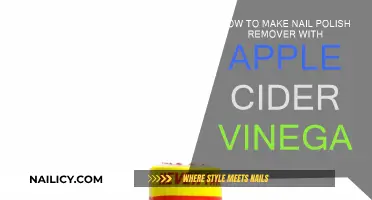 Natural Nail Polish Remover: Apple Cider Vinegar Solution