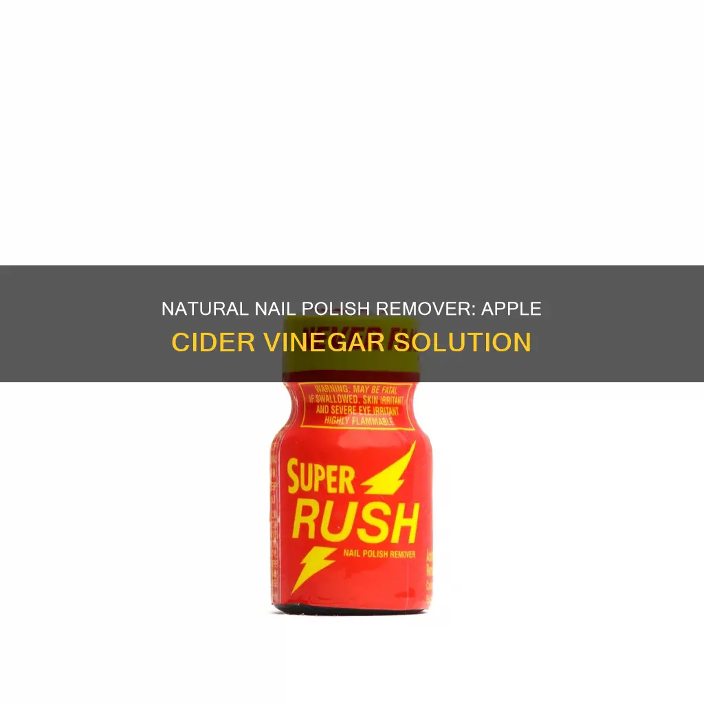 how to make nail polish remover with apple cider vinegar