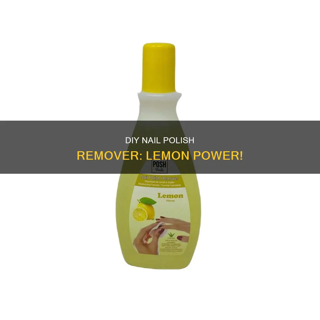 how to make nail polish remover with lemon