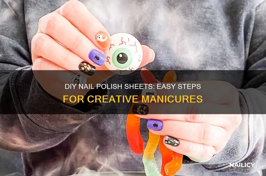 how to make nail polish sheets