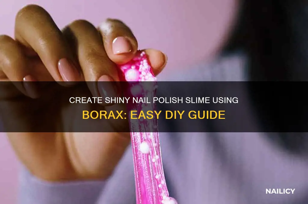 how to make nail polish slime with borax