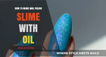 DIY Nail Polish Slime: Easy Recipe Using Oil for Shiny Texture