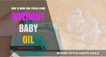 Easy DIY Nail Polish Slime Recipe Without Baby Oil