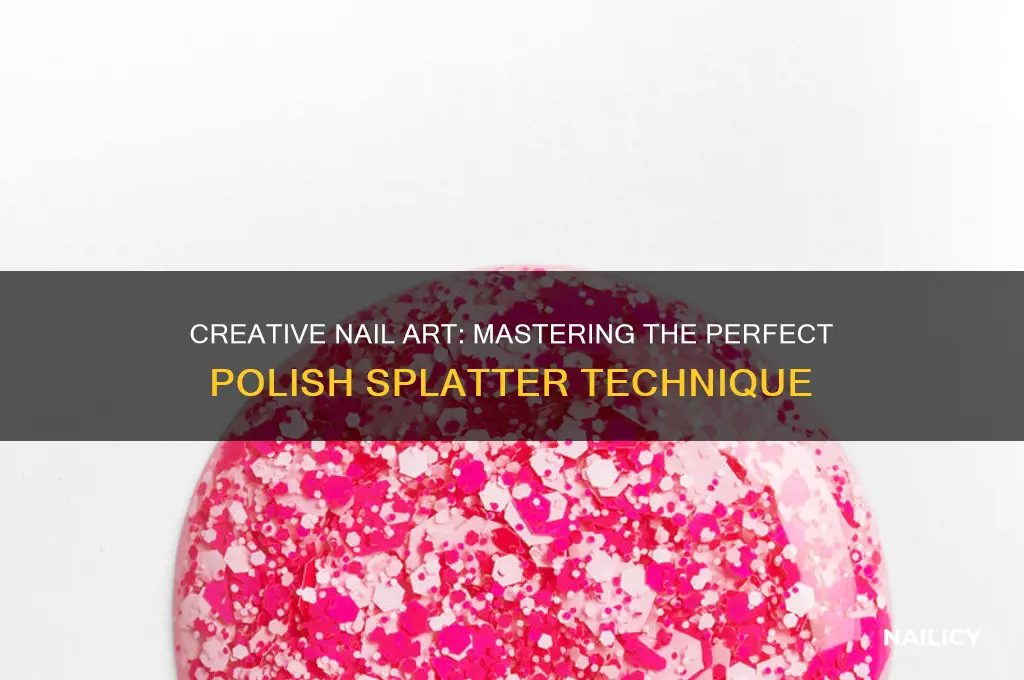 how to make nail polish splatter