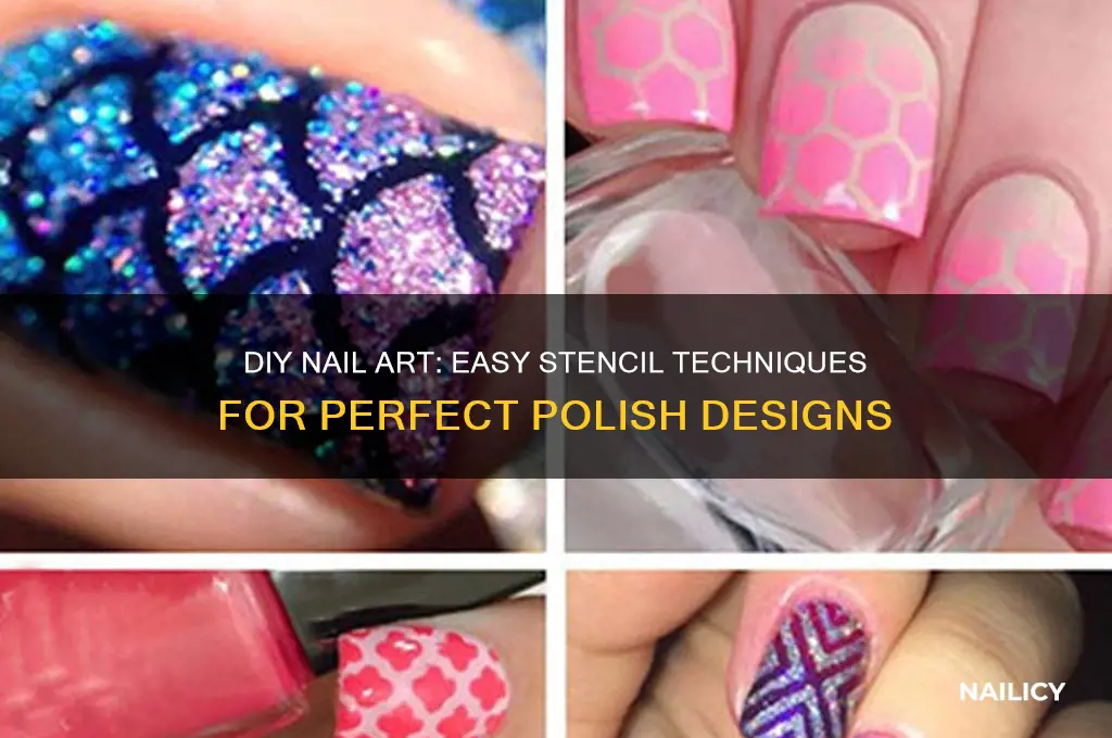 how to make nail polish stencil