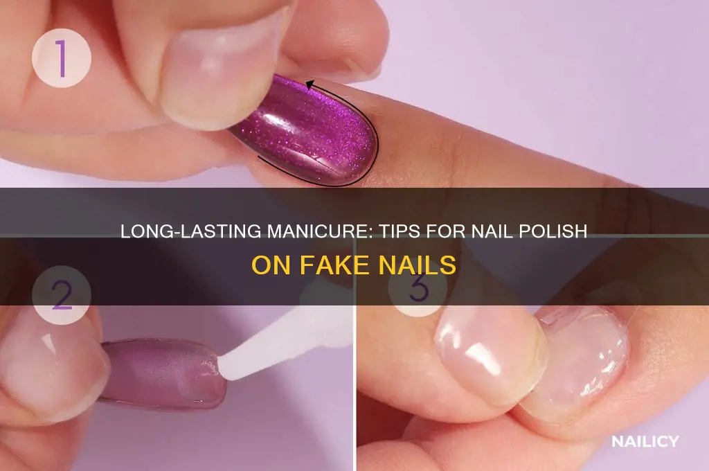 how to make nail polish stick to fake nails