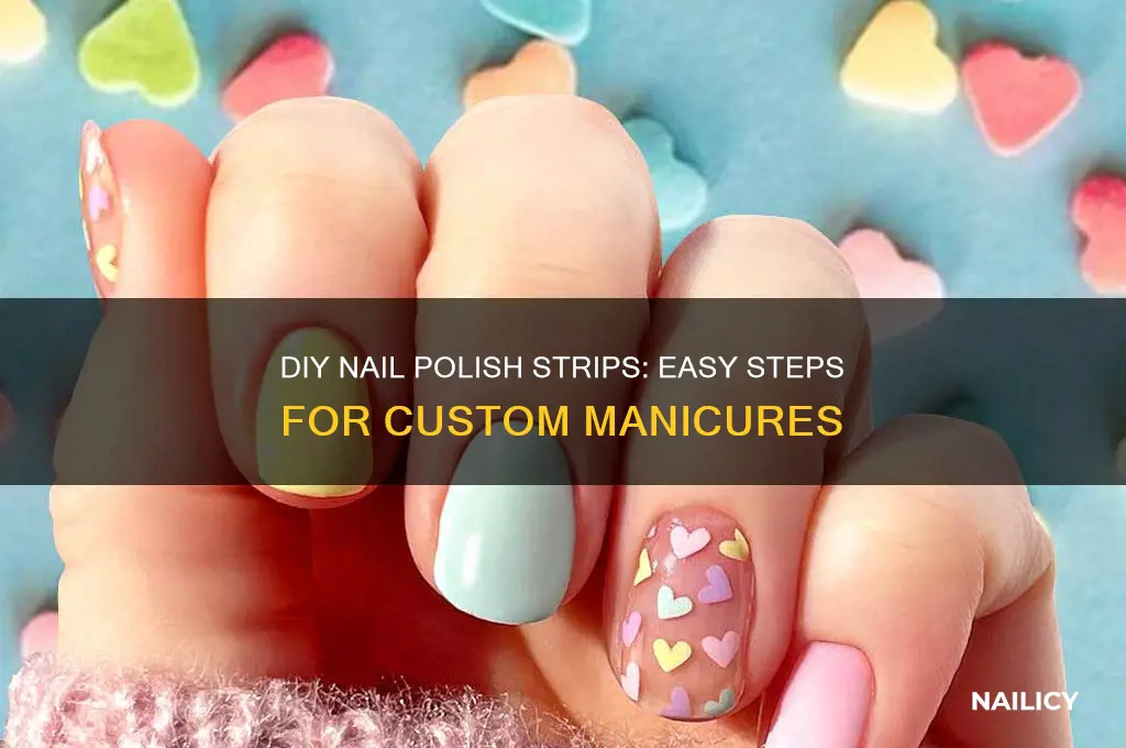 how to make nail polish strips