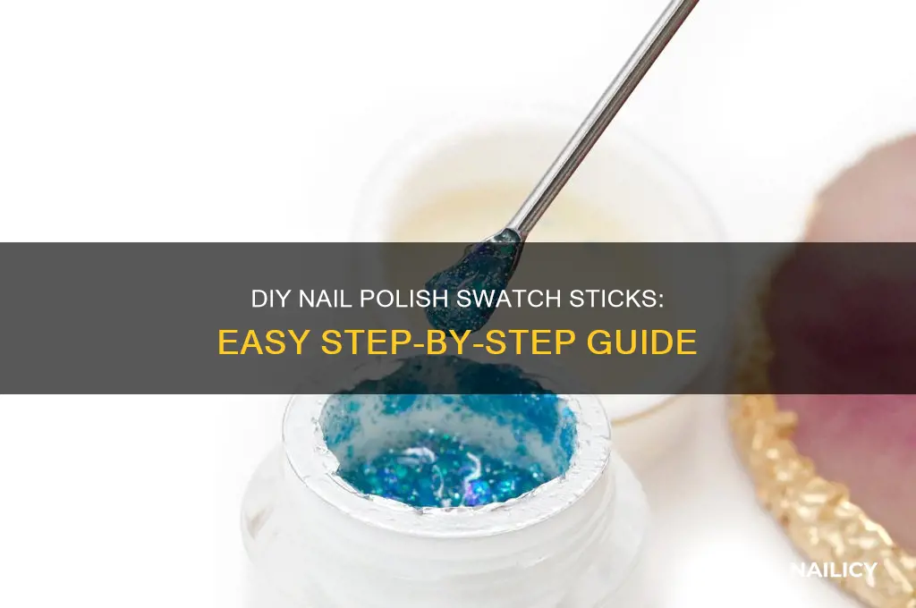 how to make nail polish swatch sticks