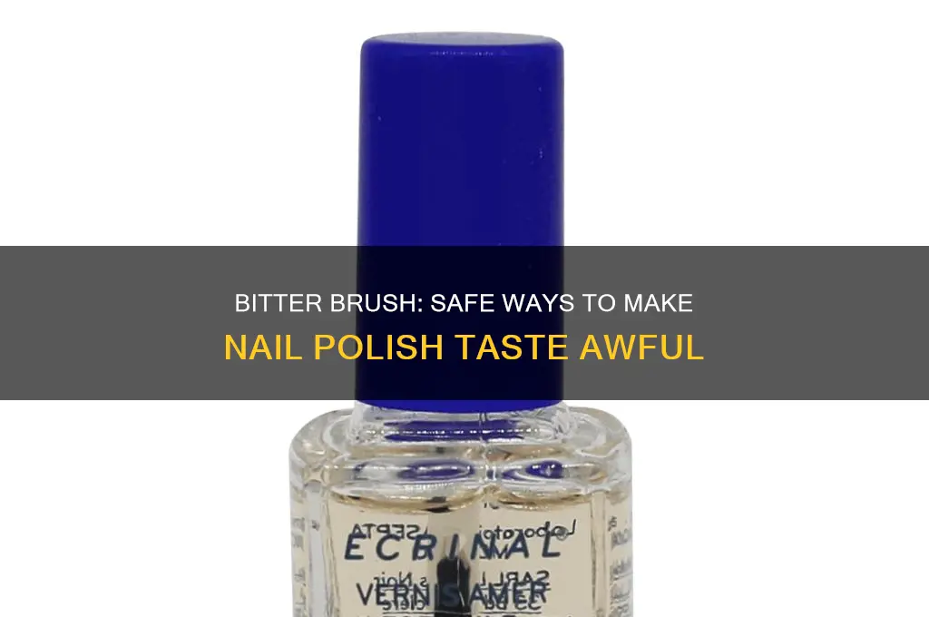 how to make nail polish taste bad
