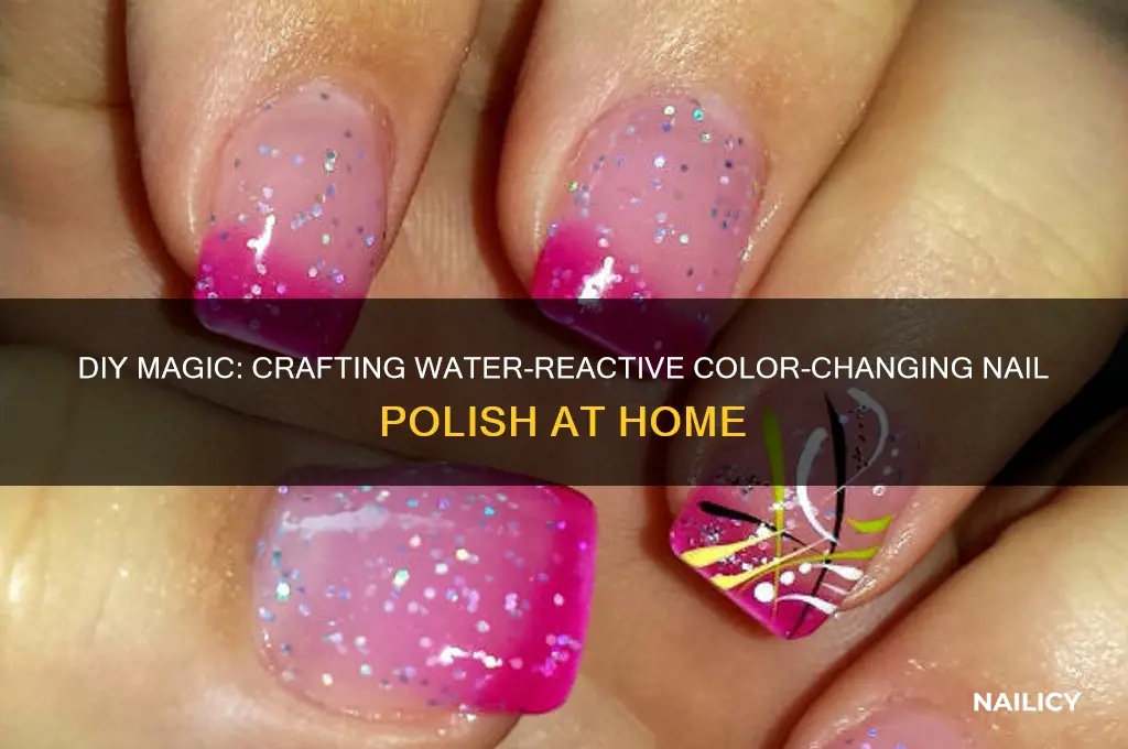 how to make nail polish that changes color in water