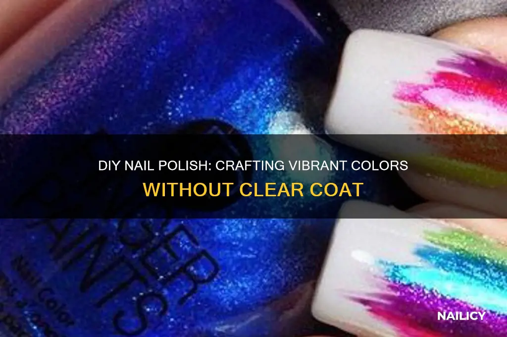 how to make nail polish without clear coat
