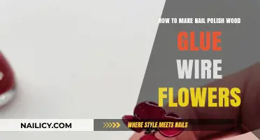 Crafting Delicate Wire Flowers with Nail Polish, Wood Glue, and Creativity