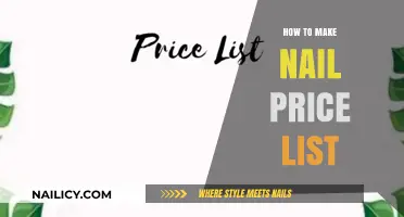 Crafting a Profitable Nail Price List: Tips and Strategies