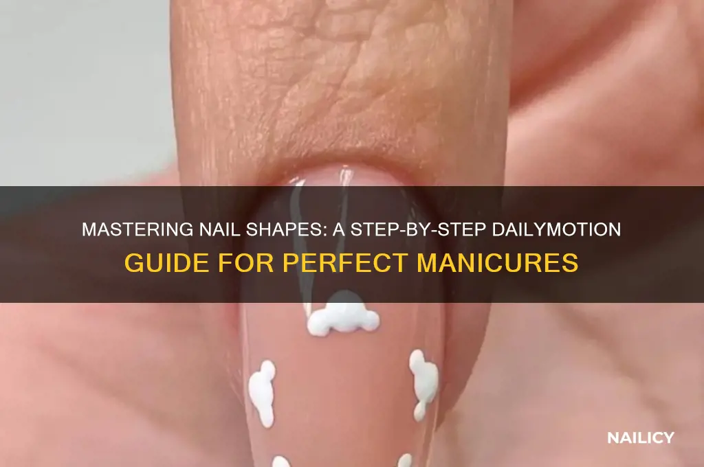 how to make nail shape dailymotion
