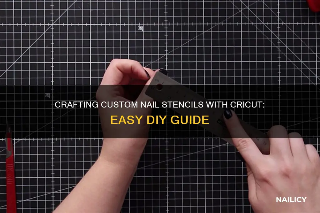 how to make nail stencils with cricut