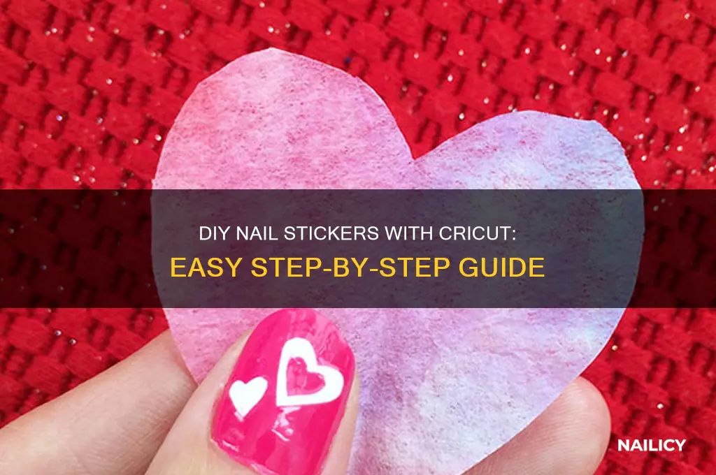 how to make nail stickers on cricut
