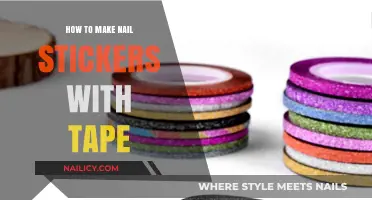 DIY Nail Stickers: Easy Tape Technique for Creative Manicures