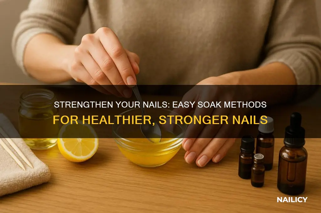 how to make nail stronger soak