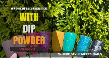 Create Stunning Nail Swatch Sticks Using Dip Powder: A DIY Guide