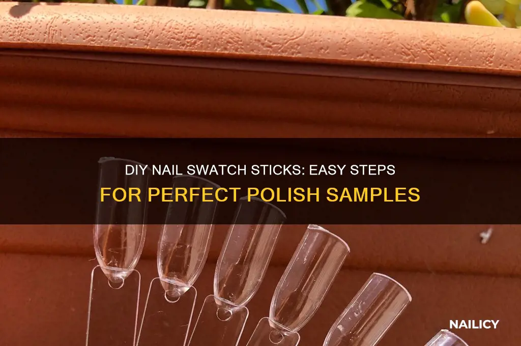 how to make nail swatch sticks