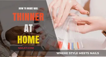 Easy DIY Nail Thinning Techniques: Simple Home Remedies for Thinner Nails
