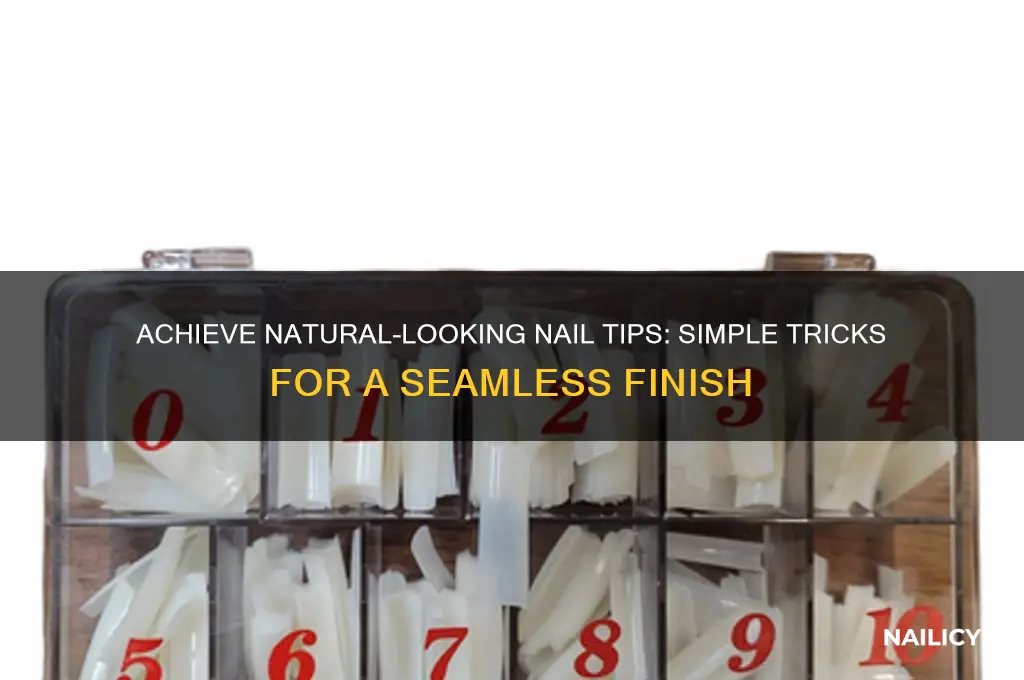 how to make nail tips look natural