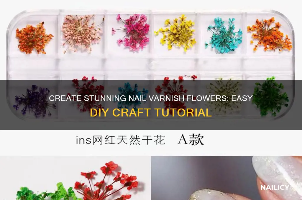 how to make nail varnish flowers