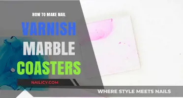 DIY Nail Polish Marble Coasters: Easy Crafting Guide